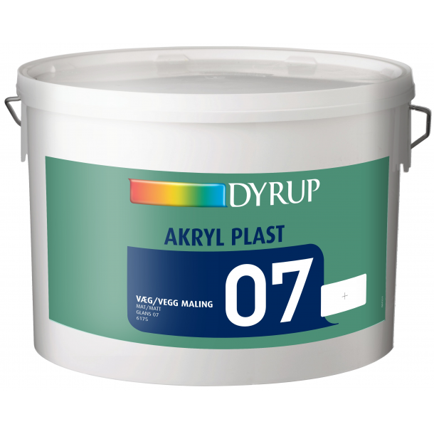 Dyrup Akryl Plast, vgmaling 07, 10 ltr.
