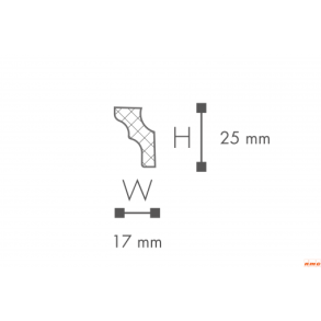 Stukliste E per meter (2 meters lngder)