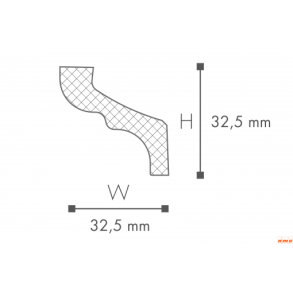 Stukliste F per meter (2 meters lngder)