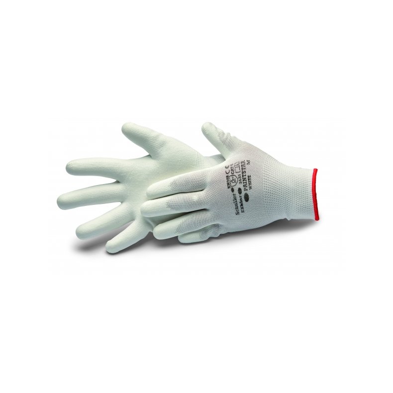 Hvid PU Maler Handsker