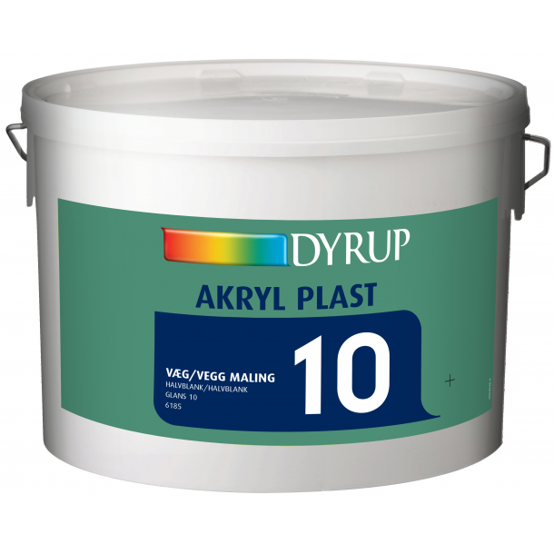 Dyrup Akryl Plast 10, vgmaling. 10 ltr.