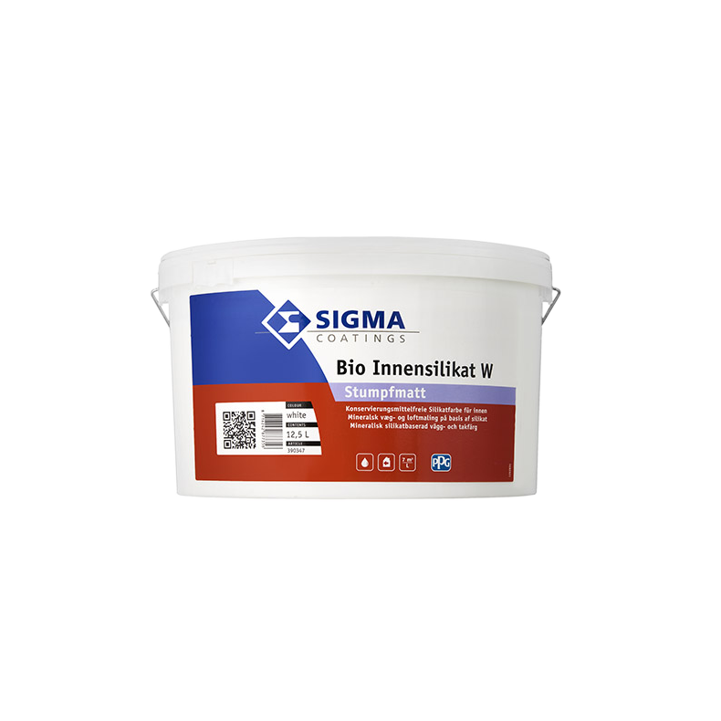 Sigma Bio Inde silikat W Supermatt Hvid 12,5 ltr.
