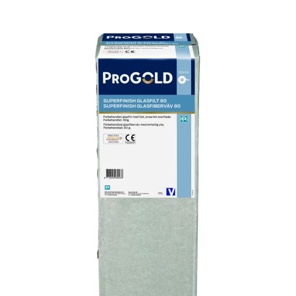 DYRUP/PROGOLD Grundet glasfilt 80g. 50 mtr.