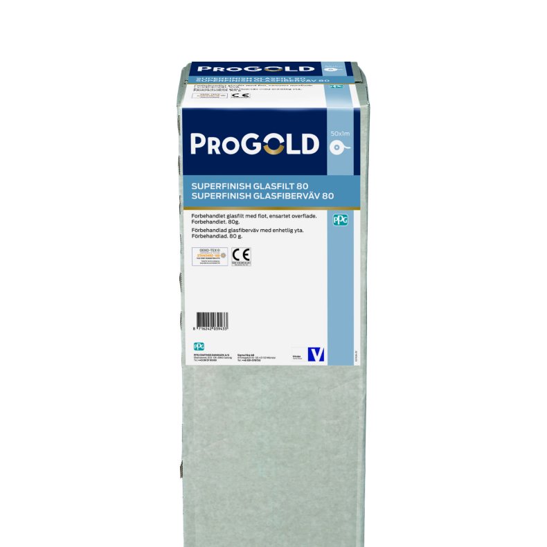 DYRUP/PROGOLD Grundet glasfilt 80g. 50 mtr.