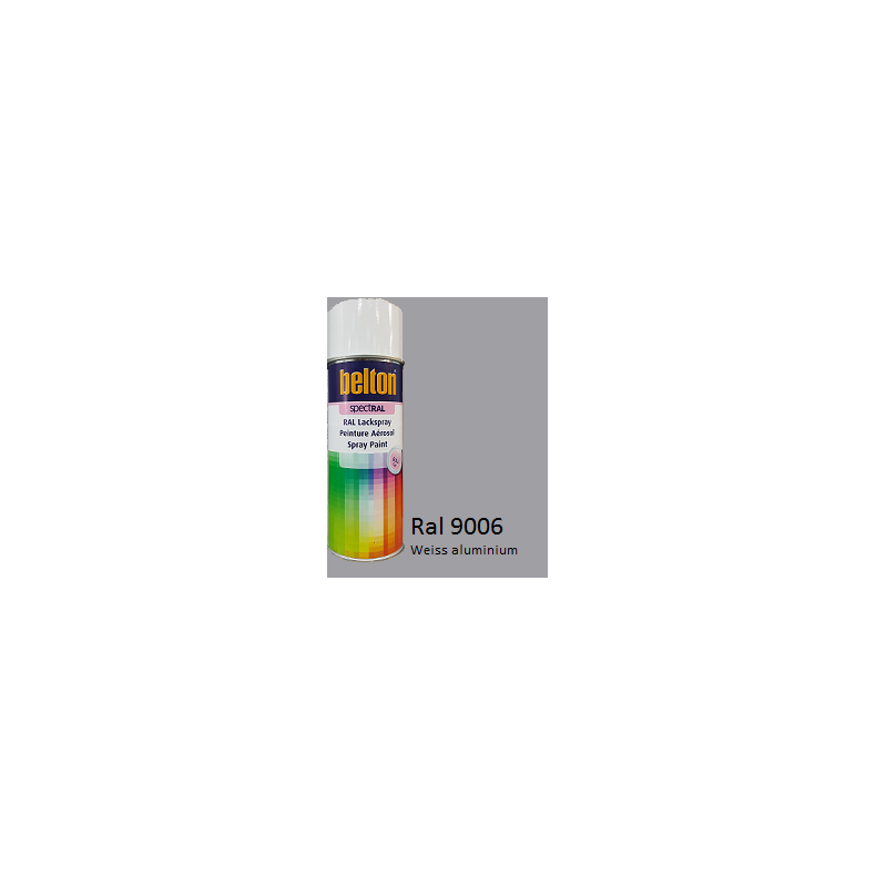 Belton Spraymaling 400 ml. RAL 9006 s�lv.