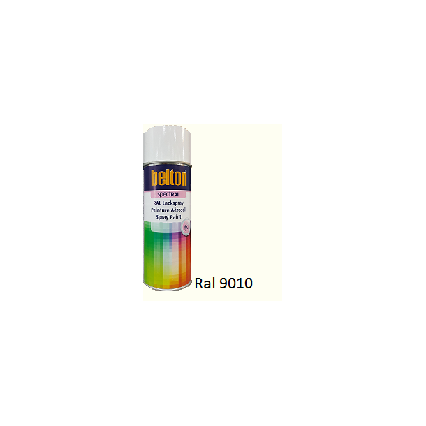 Belton Spraymaling 400 ml. RAL 9010 Mat.